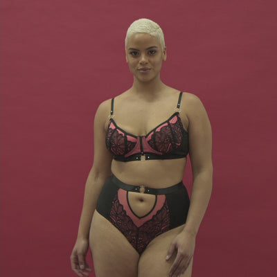 Feeling good exquisite lace bra set