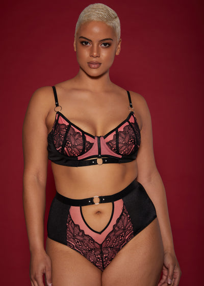Feeling good exquisite lace bra set