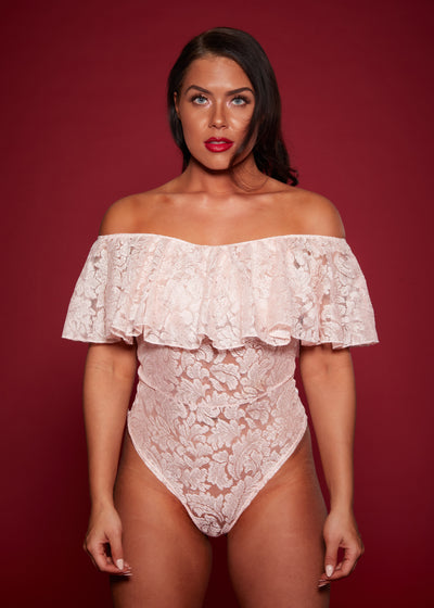 “Grab my waist” lace sexy teddy